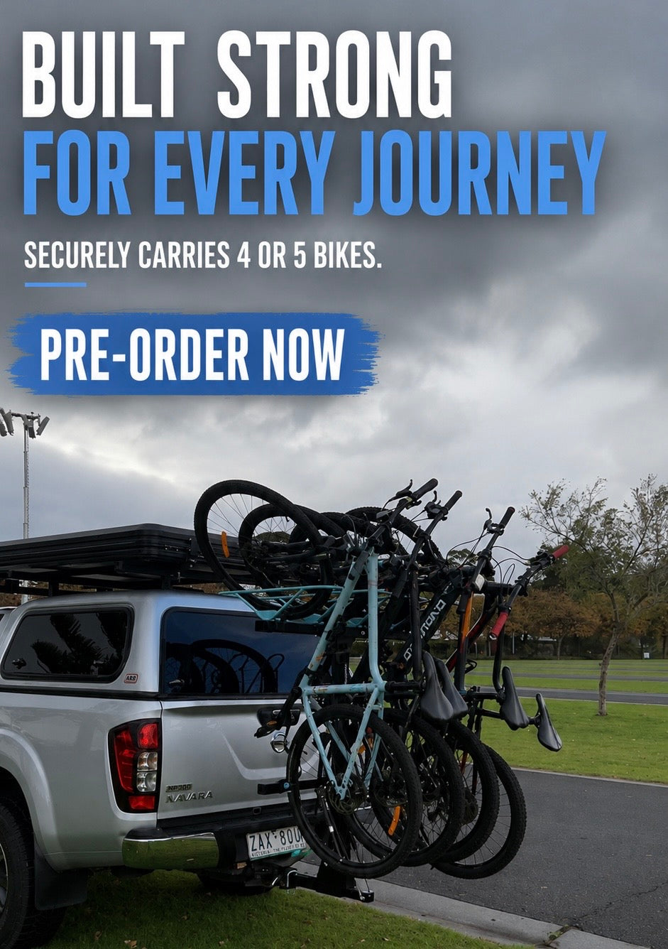 Journey 4–5 Bike Vertical Hitch Rack | Pre-Order Sale